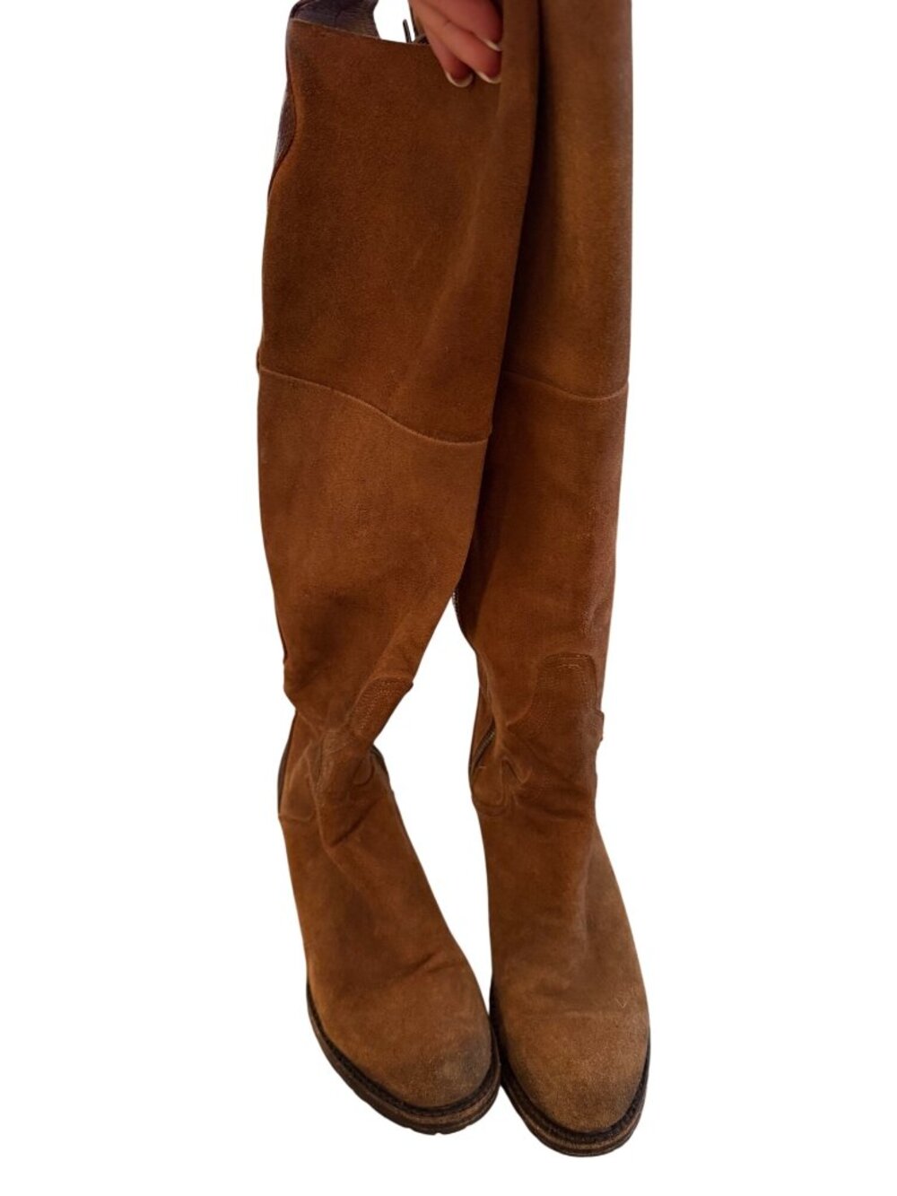 Freebird by Steven Fuego Womens Over-the-knee Boots Size 9 Brown Suede Western